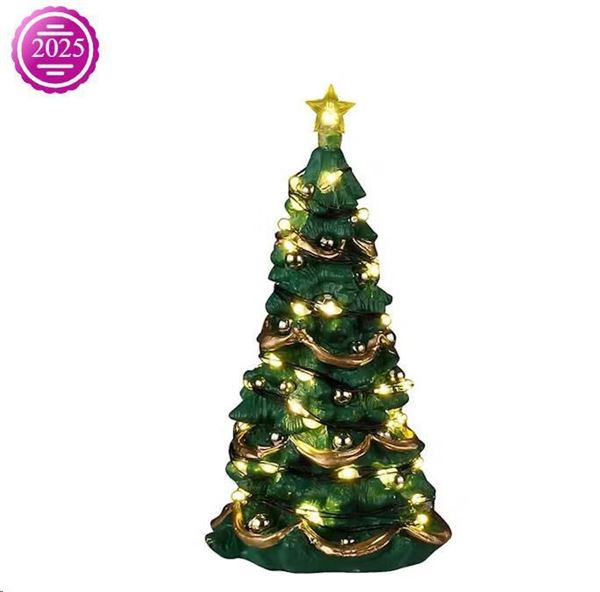 JOYFUL CHRISTMAS TREE, CLEAR LIGHT, B/O (4.5V)