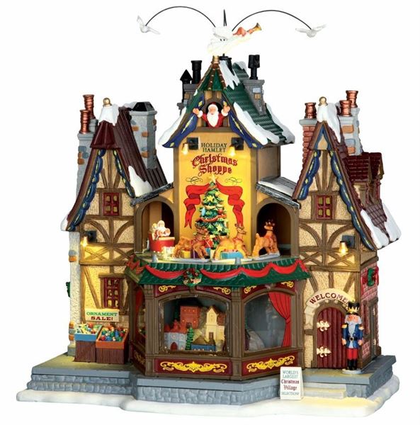 HOLIDAY HAMLET CHRISTMAS SHOPPE, INCL. ADAPTOR 74254, 550 mA