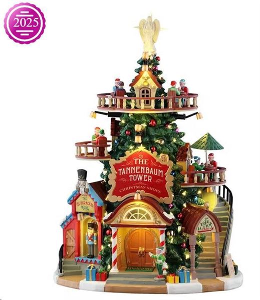 THE TANNENBAUM TOWER CHRISTMAS SHOPS, B/O (4.5V)