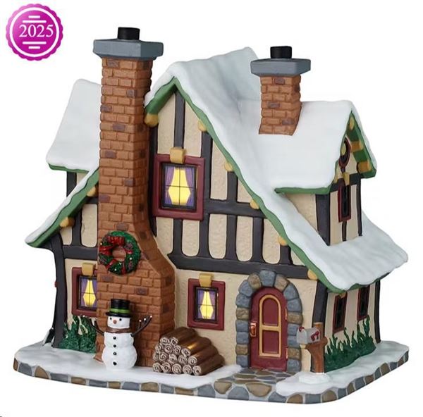 WINTER HOLIDAY LODGE, INCL. ADAPTOR 44338, 100 mA (WHITE)