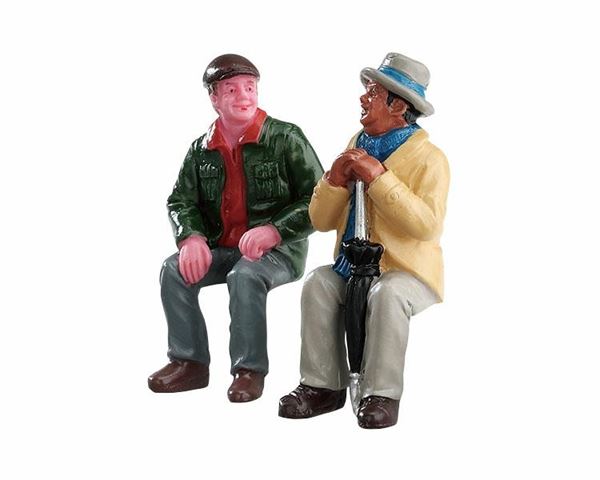 CHATTING WITH OLD FRIENDS,  SET OF 2