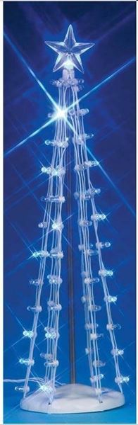 LIGHTED SILHOUETTE TREE(BLUE), L,  B/O (4.5V)