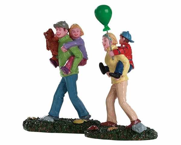 COMING HOME FROM THE FAIR,  SET OF 2