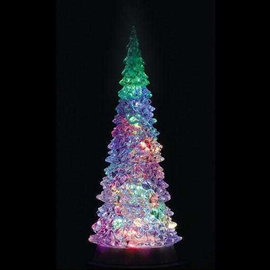 CRYSTAL LIGHTED TREE, 4 COLOR CHANGEABLE & COLOR TRANSFORMAT