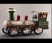 METAL TRAIN W/LED LIGHT BATTERY 48,5CM