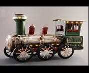 METAL TRAIN W/LED LIGHT BATTERY 48,5CM
