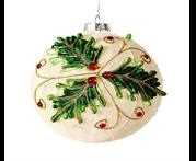 GLASS BALL W/GYE DESIGN 12CM