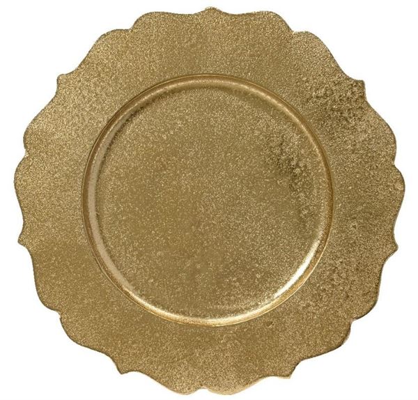 SOTTOPIATTO ALLUMINIO CM.D38 ORO