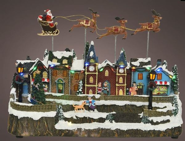 VILLAGGIO DI NATALE LED INDOOR CM.15X35X25,5H C/TRASF.