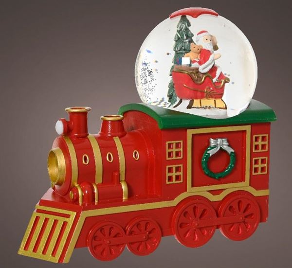 TRENO SFERA LED ACQUA CON MOVIMENTO CM.10,5X21X18,5H BATT.