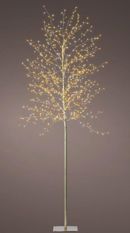 ALBERO RAMI BIANCO 720 MICROLED CALDO+CLASSIC CM.D70X180H