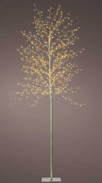 ALBERO RAMI BIANCO 720 MICROLED CALDO+CLASSIC CM.D70X180H