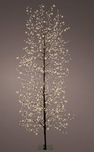 ALBERO RAMI NERO 1755 MICROLED L.CALDA CM.D70X180H C/TRASF.