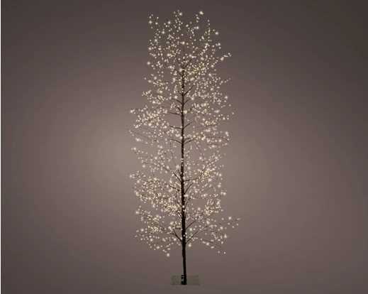 ALBERO RAMI NERO 1755 MICROLED L.CALDA CM.D70X180H C/TRASF.