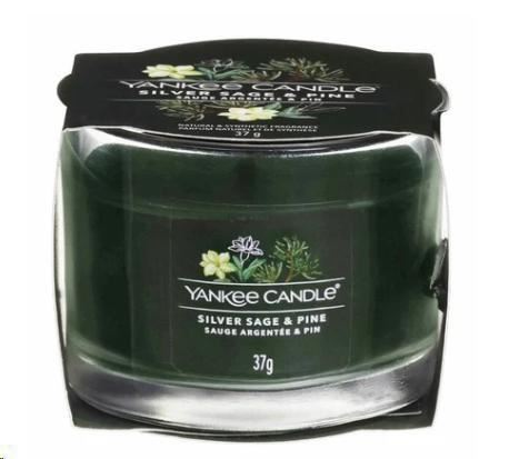 FILLED VOTIVE SILVER SAGE & PINE