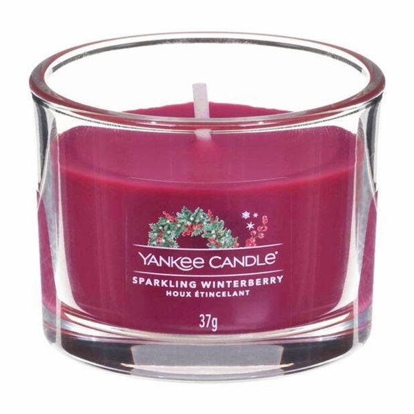 FILLED VOTIVE SPARKLING WINTERBERRY