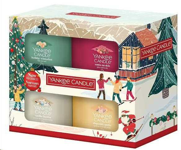 CONFEZIONE REGALO 4 FILLED VOTIVE CHRISTMAS
