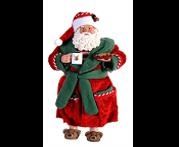 STANDING SANTA CLAUS W/SLIPPERS 26CM