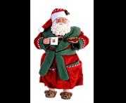 STANDING SANTA CLAUS W/SLIPPERS 26CM