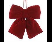 BURGUNDY VELVET BOW TIE 29CM