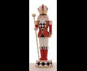 POLYRESIN STANDING SOLDIER HOLDING STICK W/POLE 49CM