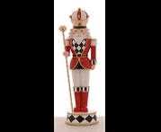 POLYRESIN STANDING SOLDIER HOLDING STICK W/POLE 49CM