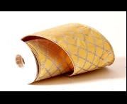 GOLD RIBBON W/GLITTER 4,6MX10CM