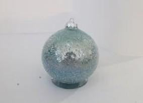 GLASS BLUE/STRASS BALL 10CM