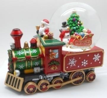 SANTA MUSIC WATER GLOBE 21,5CM