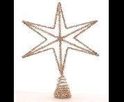 GOLD TREE TOP STAR 134CM