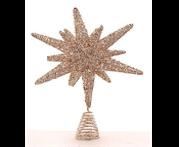 GOLD TREE TOP STAR 32CM