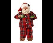 STANDING SANTA CLAUS W/PYJAMA 27,5CM