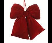VELVET BURGUNDY BOW 48CM