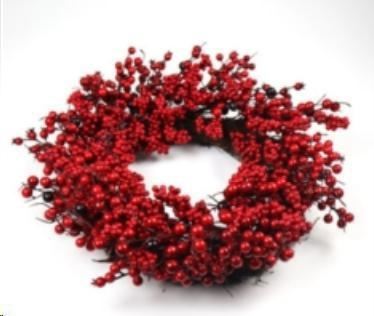 CORONA CON BACCHE ROSSE CM.D.55XH.12