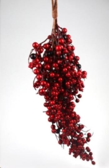 RAMO CON BACCHE ROSSE CM.25X10XH.60