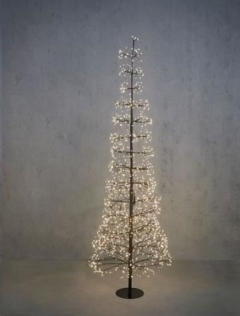 TREE LED BLACK CLASSIC WHITE 1600 LED IP44 ADAPTER INCLUDED