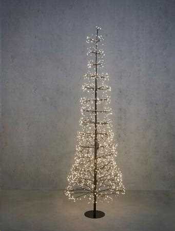 TREE LED BLACK CLASSIC WHITE 1600 LED IP44 ADAPTER INCLUDED