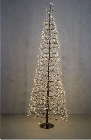 TREE LED BLACK CLASSIC WHITE 3000 LED IP44 ADAPTER INCLUDED