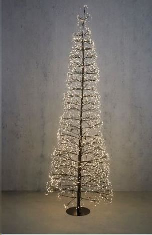TREE LED BLACK CLASSIC WHITE 3000 LED IP44 ADAPTER INCLUDED