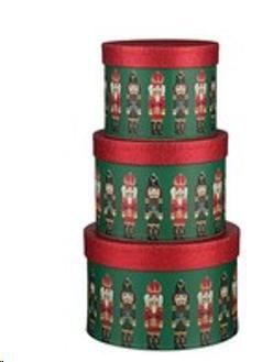 STORAGE BOX NUTCRACKER GREEN h12xd15cm