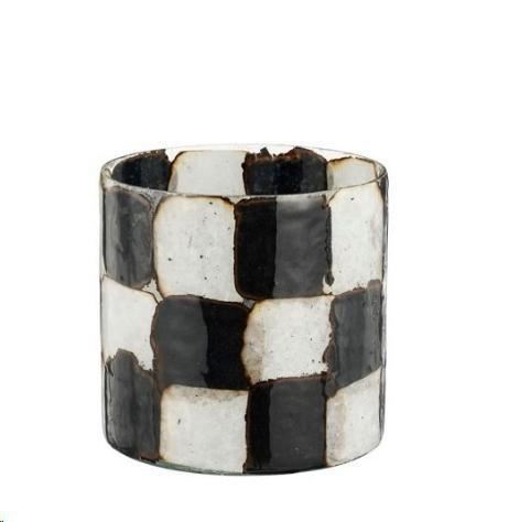 TEALIGHT HOLDER BLACK - H10XD10CM