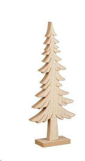 DECORATION TREE BROWN FSC 100% - L14,5XW5XH35CM