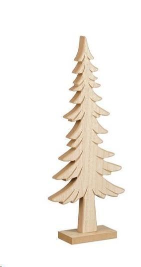 DECORATION TREE BROWN FSC 100% - L14,5XW5XH35CM