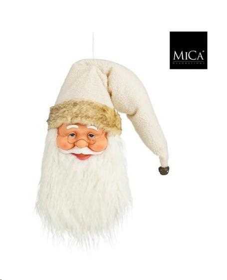 SANTA HEAD HANGING CREAM - L24XW12XH95CM