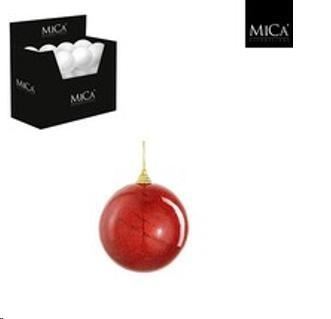 BAUBLE UNBREAKABLE RED 24 PIECES DISPLAY - D10CM