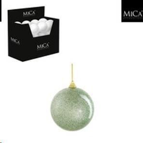 BAUBLE UNBREAKABLE GREEN 24 PIECES DISPLAY - D10CM