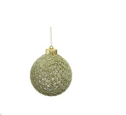 BAUBLE UNBREAKABLE GREEN 24 PIECES DISPLAY - D10CM
