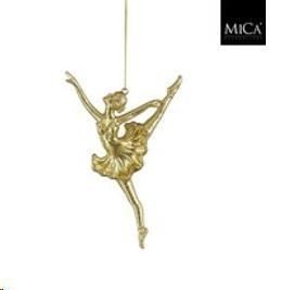 ORNAMENT BALLERINA GOLD - L15,5XW9XH2CM