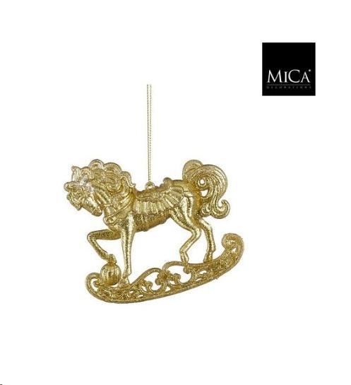ORNAMENT ROCKINGHORSE GOLD - L10XW9XH2,5CM