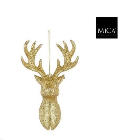 ORNAMENT REINDEER GOLD - L14XW8,5XH5CM